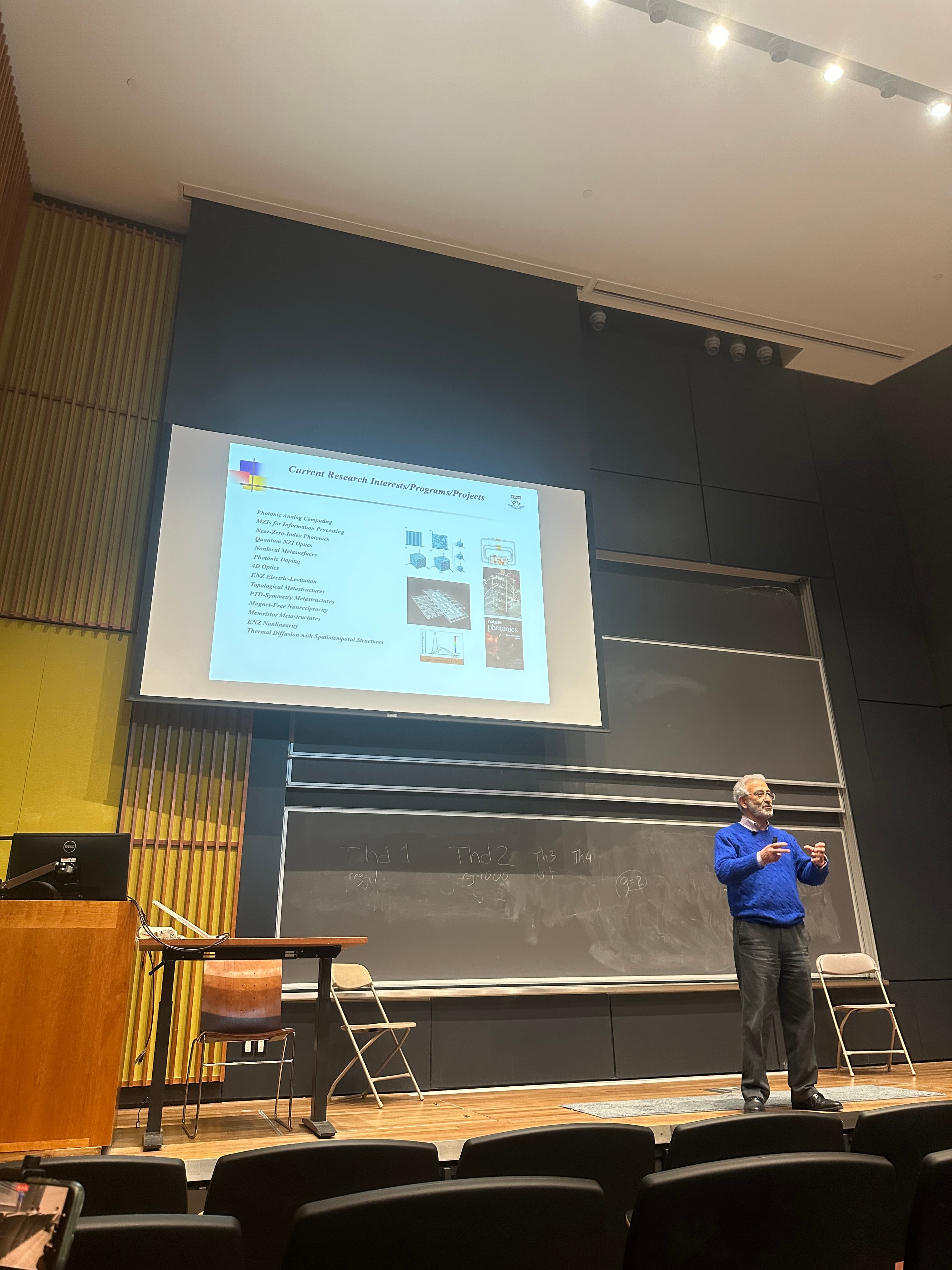 Guest Talk from Dr. Nader Engheta